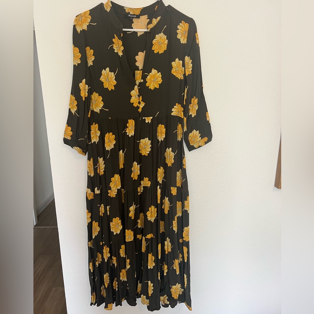 Madewell Floral Midi Dress